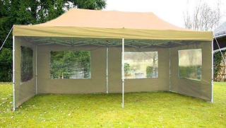 Pronájem - Nůžkový stan 6x3m (bílý, včetně 4 bočnic)